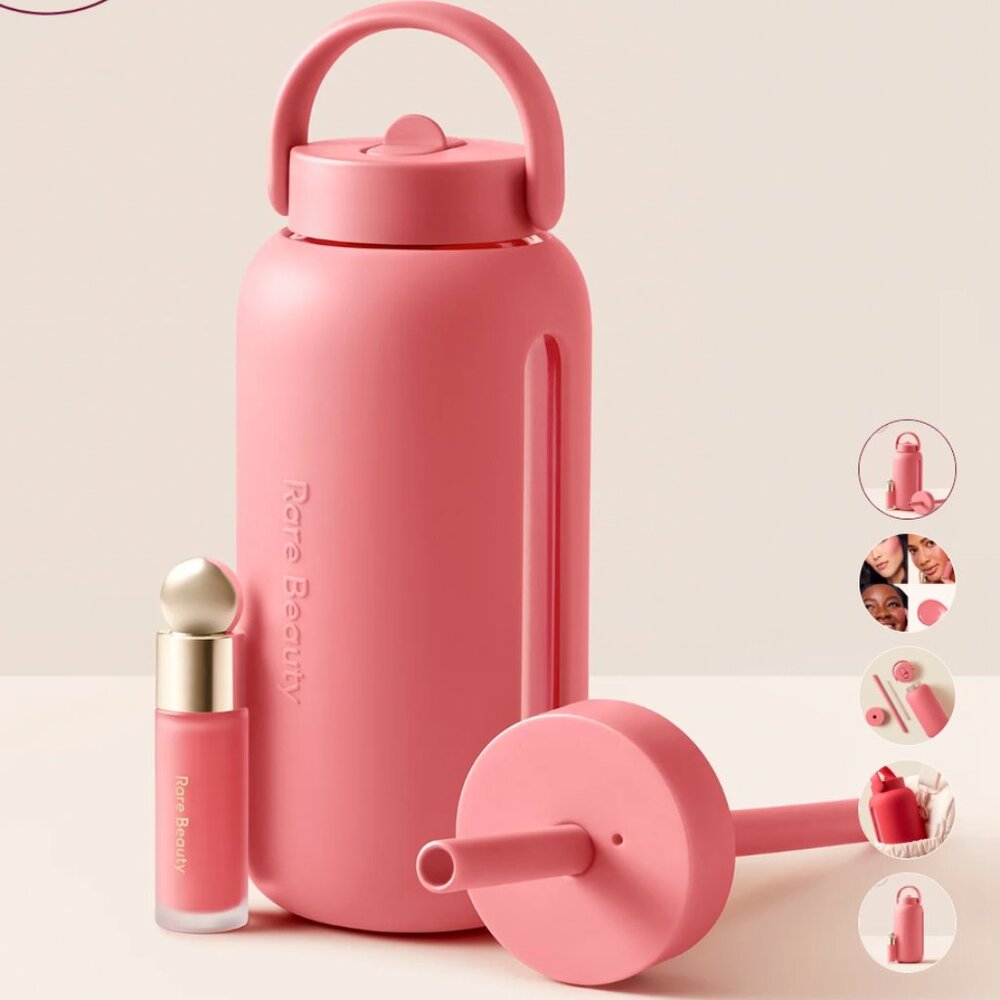 NWT Rare Beauty x Bink: 27oz Bottle & Blush Bundle – HAPPY
